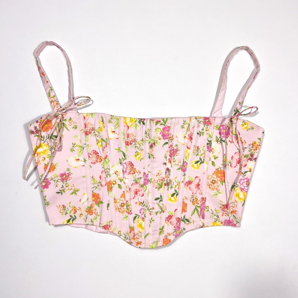 House of CB Pink Floral Corset Top